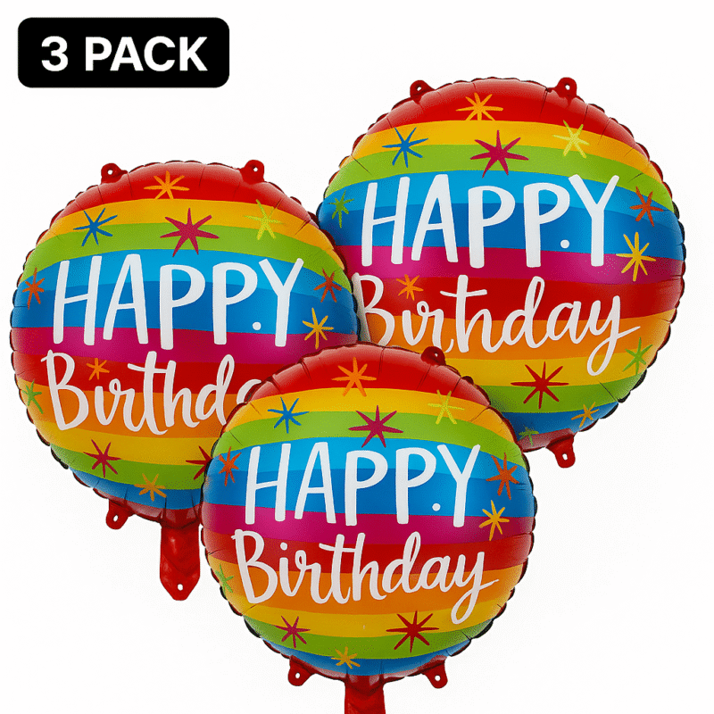 Happy Birthday Mylar Balloons Party Celebration