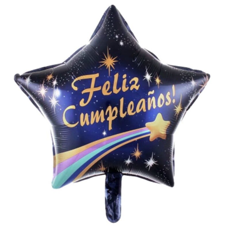 Happy Birthday Spanish Balloon Feliz Cumpleaños Mylar Foil Balloon