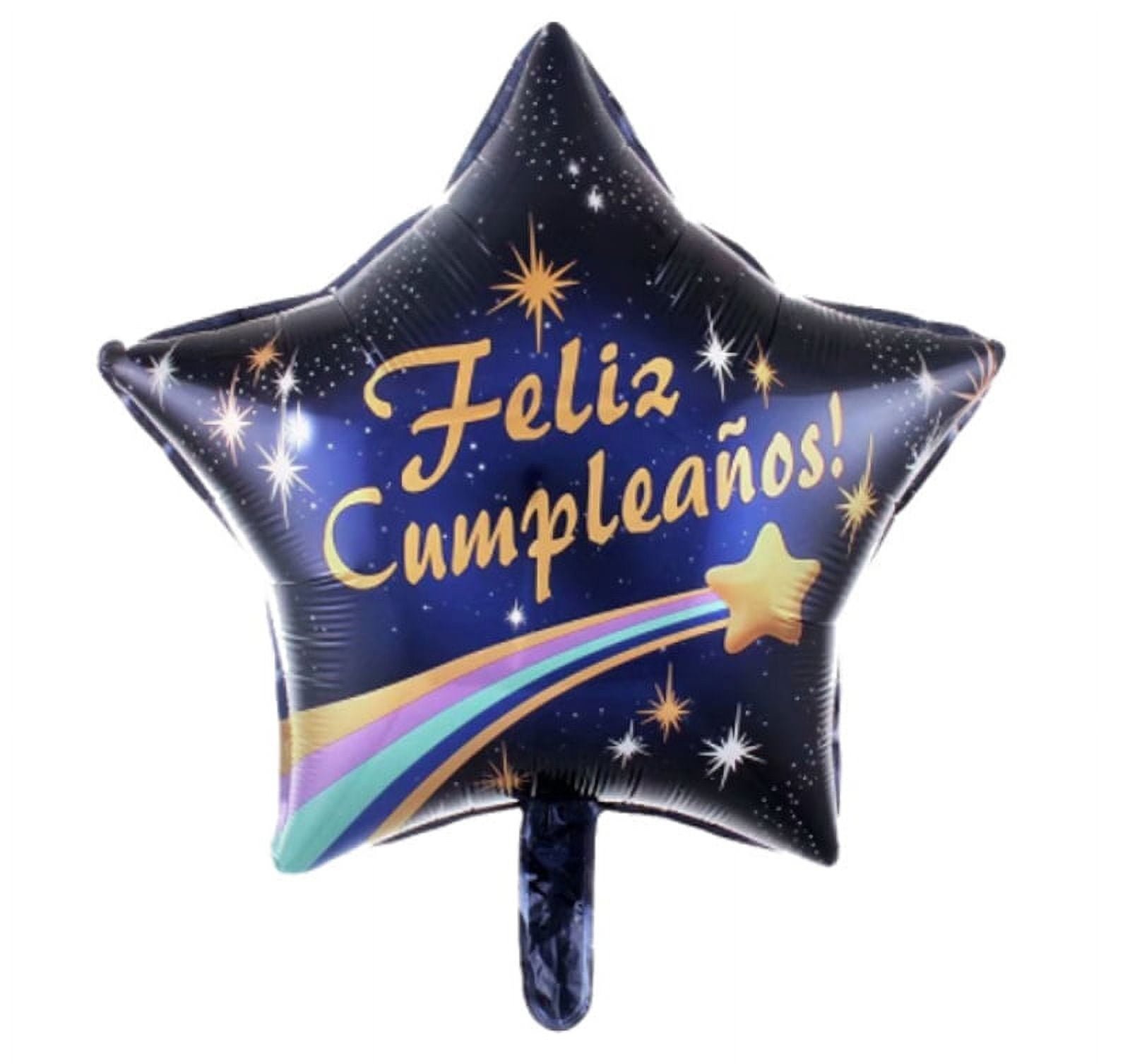 Happy Birthday Spanish Balloon Feliz Cumpleaños Mylar Foil Balloon
