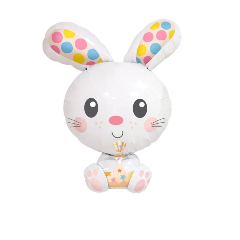 Happy Easter Bunny Shape Foil Balloon for Easter Celebrations