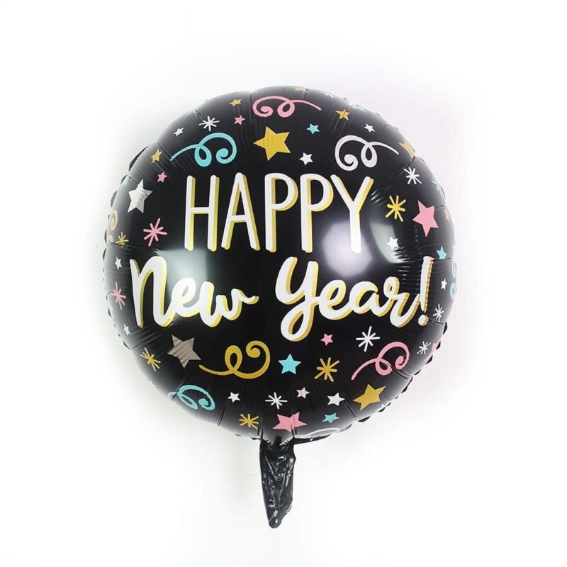 Happy New Year Balloon 18" Foil Mylar Balloon Celebration Party Balloon