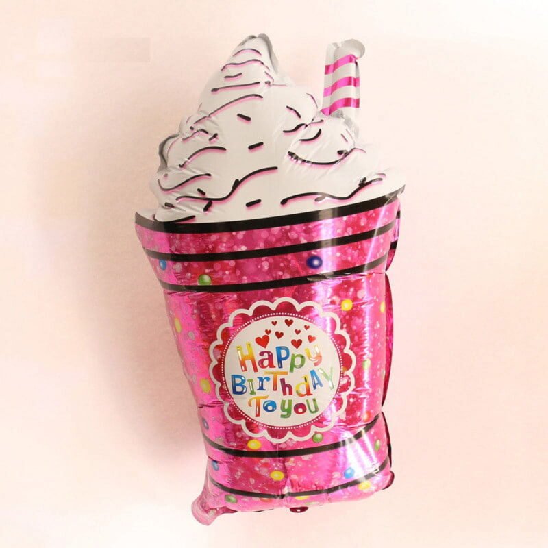 Ice Cream Shake Large Happy Birthday To You Shake Mylar Balloon