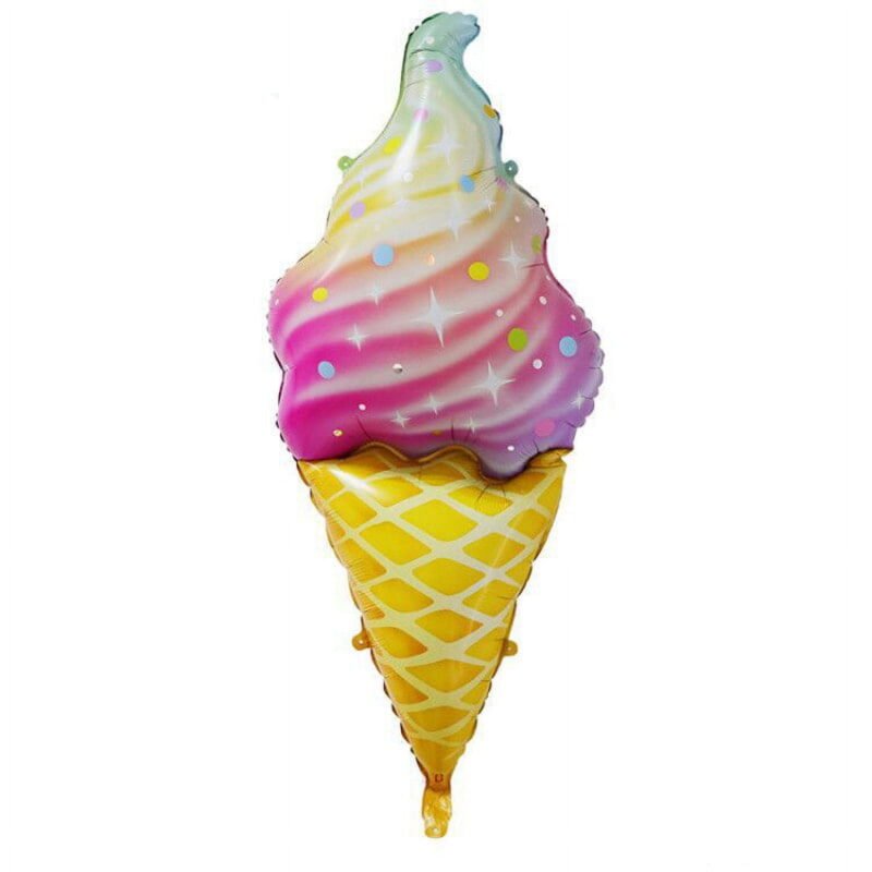 Ice Cream Shape Balloon Large Ice Cream Mylar Balloon Party