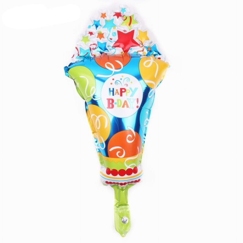 Ice Cream Shaped 18" Foil Balloon for Sweet Celebrations Mylar Balloon Decor