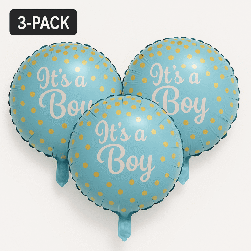 It's a Boy 18" Baby Blue Foil Balloon Baby Shower Balloons and Gender Reveal Party Supplies