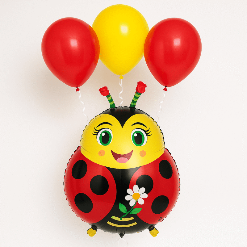 Ladybug Shape Balloon Foil Mylar Cute Celebration Balloon