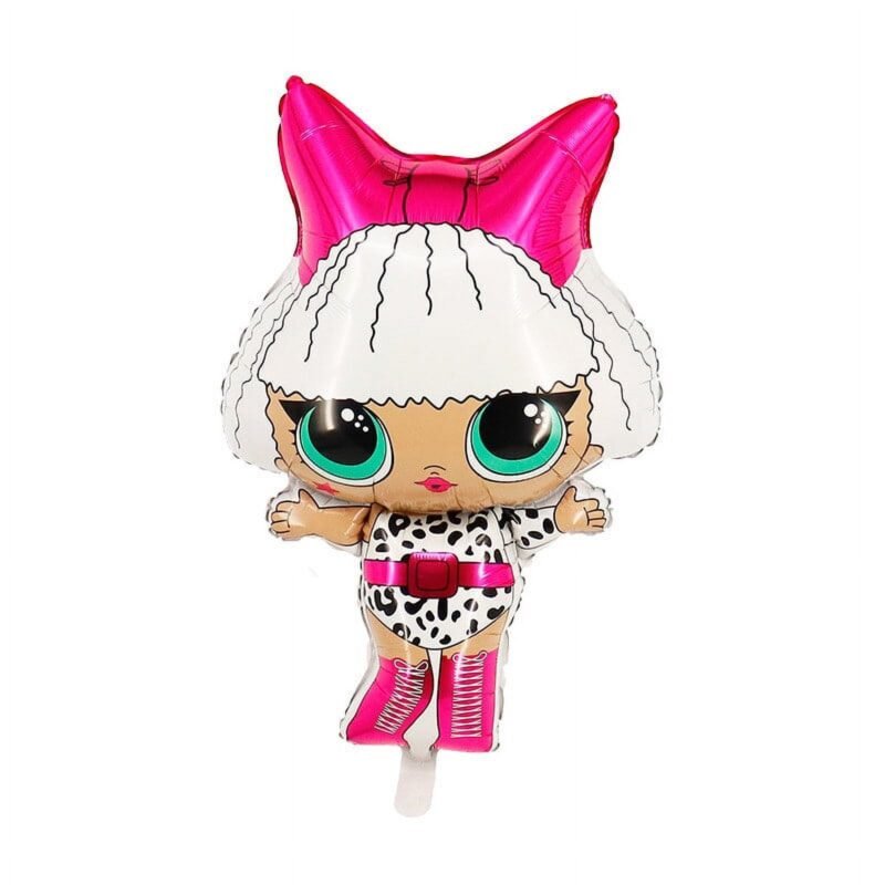Large LOL Surprise Dolls Character Foil Balloon - Ideal for Kids Birthday Parties and LOL Themed Events