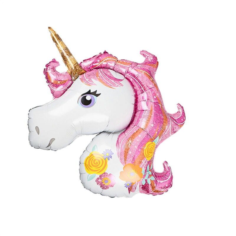 Large Unicorn Shape Balloon - Happy Birthday Mylar Balloon Party Celebration