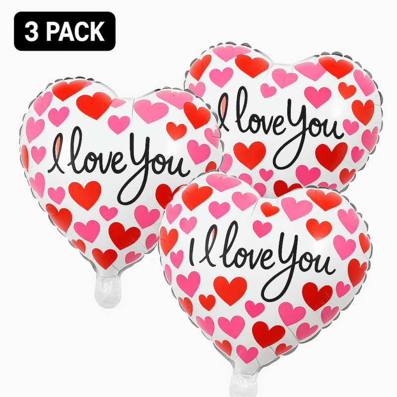 Love Heart Shape Balloon - Express I Love You with 18" Foil Balloon