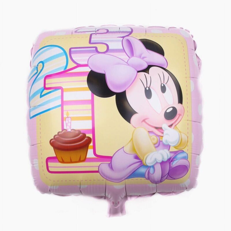Mickey Mouse First Birthday 18" Foil Balloon Kids Birthday Balloons and Mickey Mouse Themed Balloon