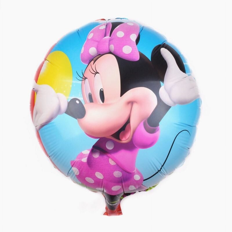 Minnie Mouse 18" Pink Foil Balloon Kids Birthday Balloons and Minnie Mouse Themed Balloon