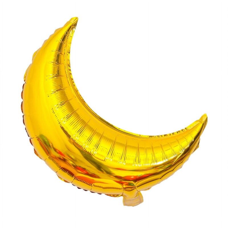 Moon Shape Foil Balloon Celebrations Gold Moon