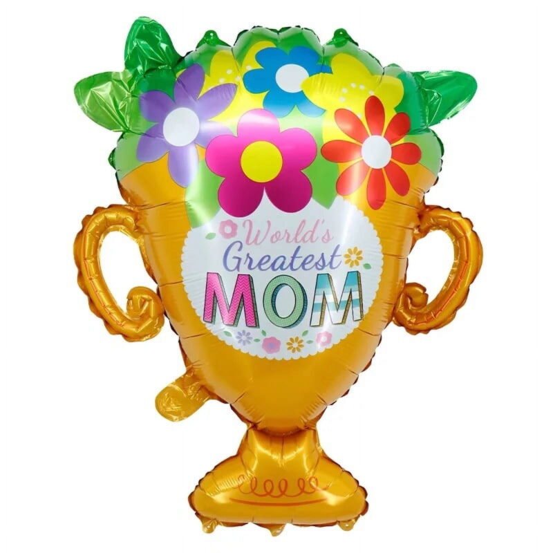 Mother's Day 18" Foil Balloon for Celebrating Moms Happy Mother's Day Mylar Balloon