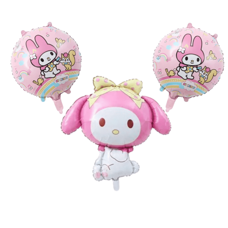 My Melody Balloon Bouquet Pink Party Decorations 3pc balloons