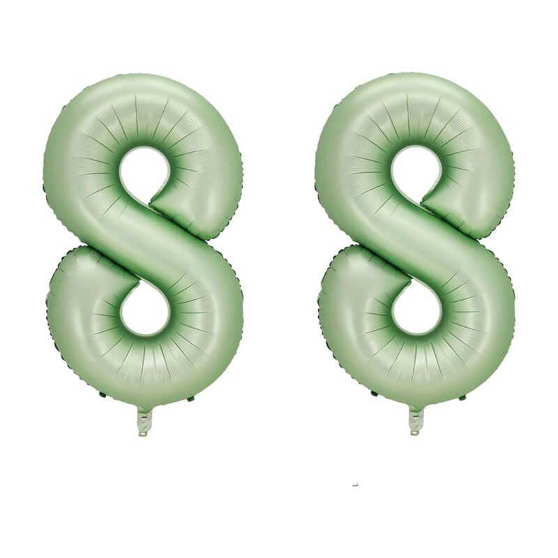 Number Eighty Eight Balloon Pastel Sage Green Number 88 Balloon 32" Large Party Balloon Decoration