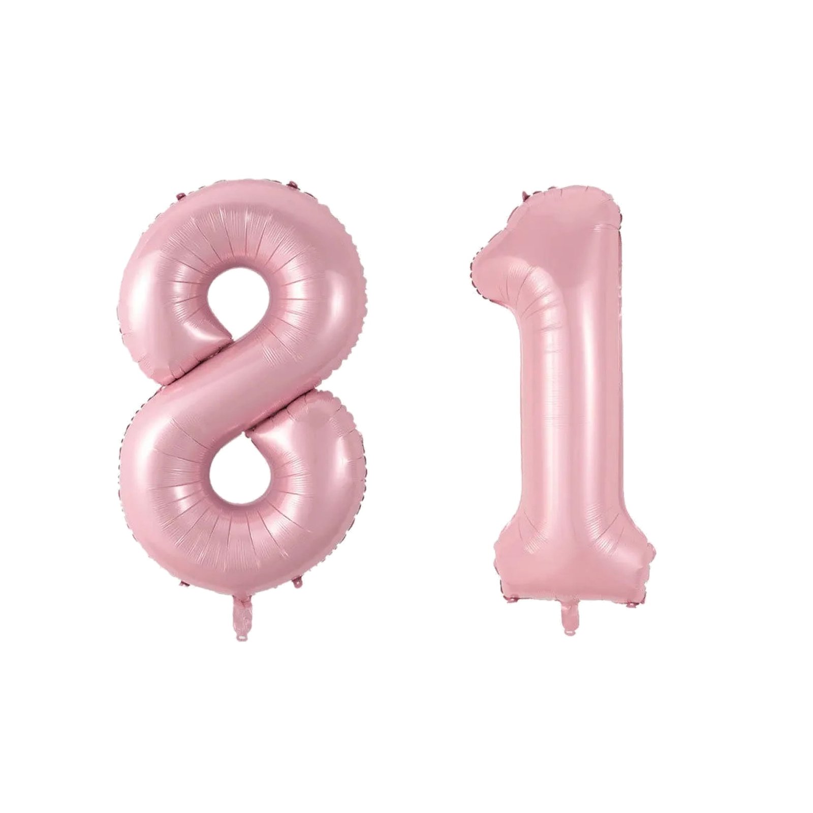 Number Eighty One Balloon Soft Pastel Pink Number 81 Balloon 32" Large Party Decoration