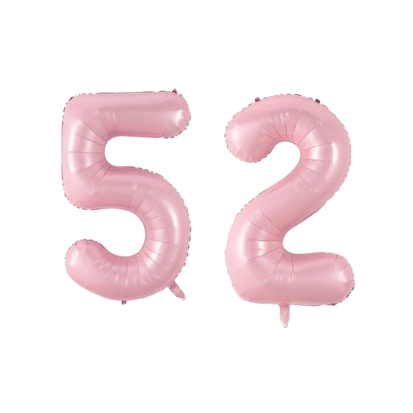 Number Fifty Two Balloon Soft Pastel Pink Number 52 Balloon 32" Large Event Supply