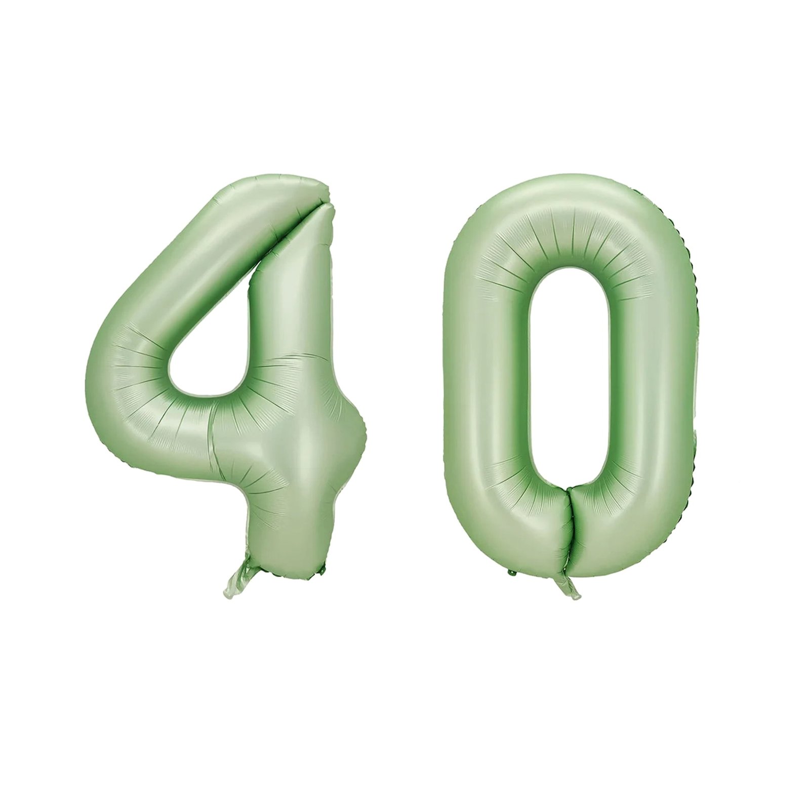 Number Forty Balloon Pastel Sage Green Number 40 Balloon 32" Large Party Balloon Decoration