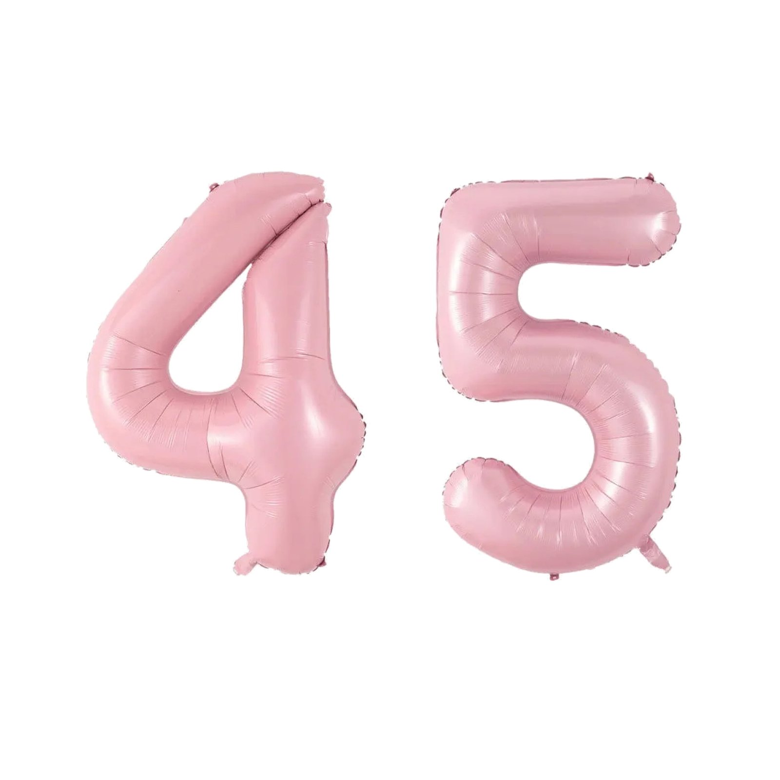 Number Forty Five Balloon Soft Pastel Pink Number 45 Balloon 32" Large Birthday Balloon