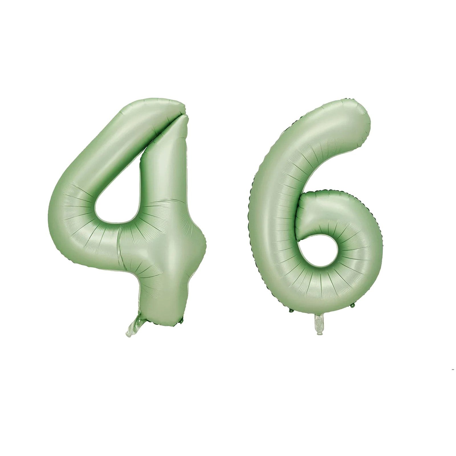 Number Forty Six Balloon Pastel Sage Green Number 46 Balloon 32" Large Party Balloon Decoration