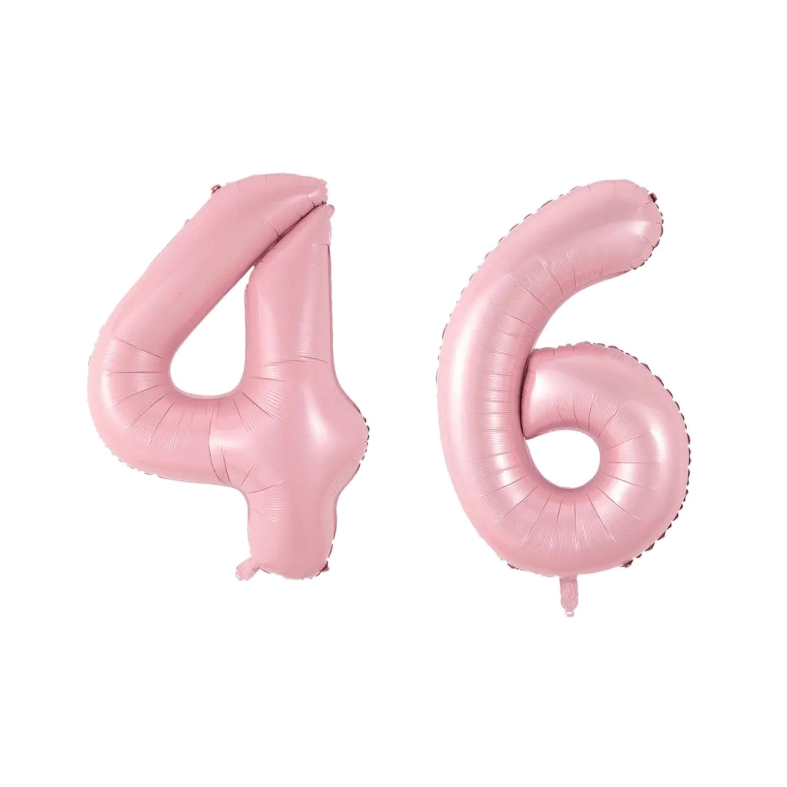 Number Forty Six Balloon Soft Pastel Pink Number 46 Balloon 32" Large Party Supply