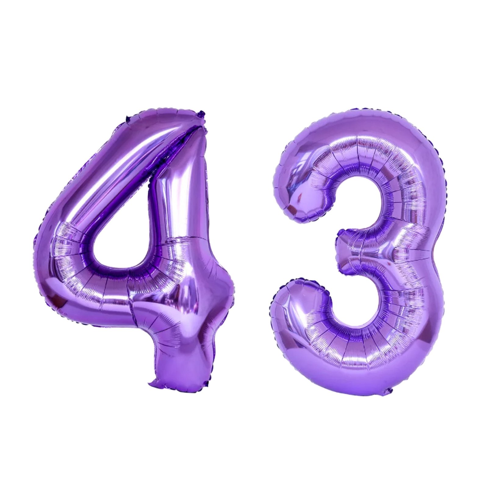 Number Forty Three Balloon Purple Number 43 Balloon 32" Large Celebration Balloon