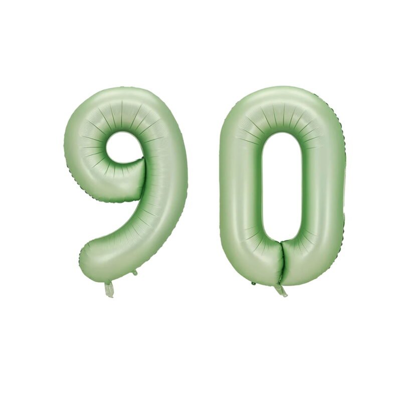 Number Ninety Balloon Pastel Sage Green Number 90 Balloon 32" Large Party Birthday Balloon