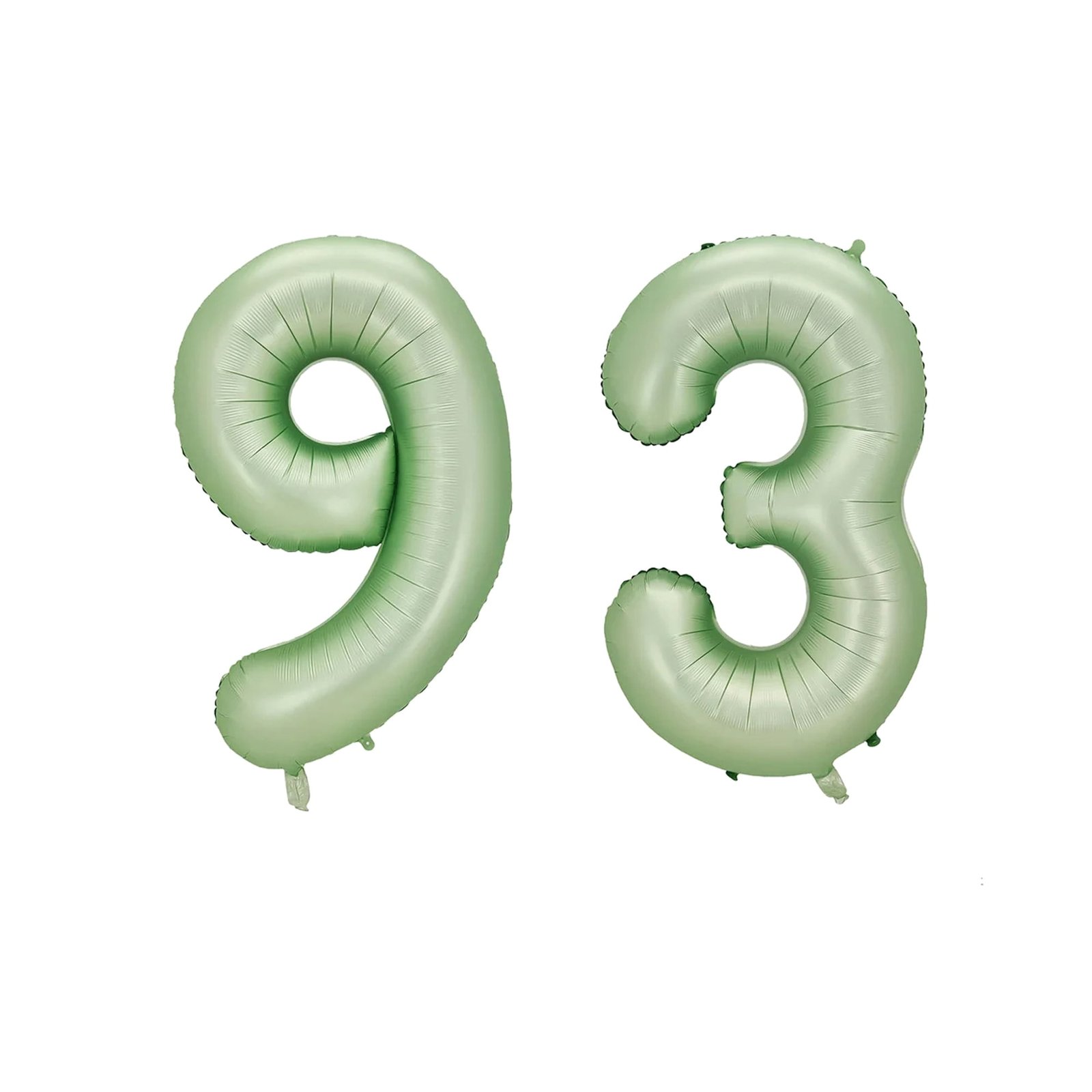 Number Ninety Three Balloon Pastel Sage Green Number 93 Balloon 32" Large Party Birthday Balloon