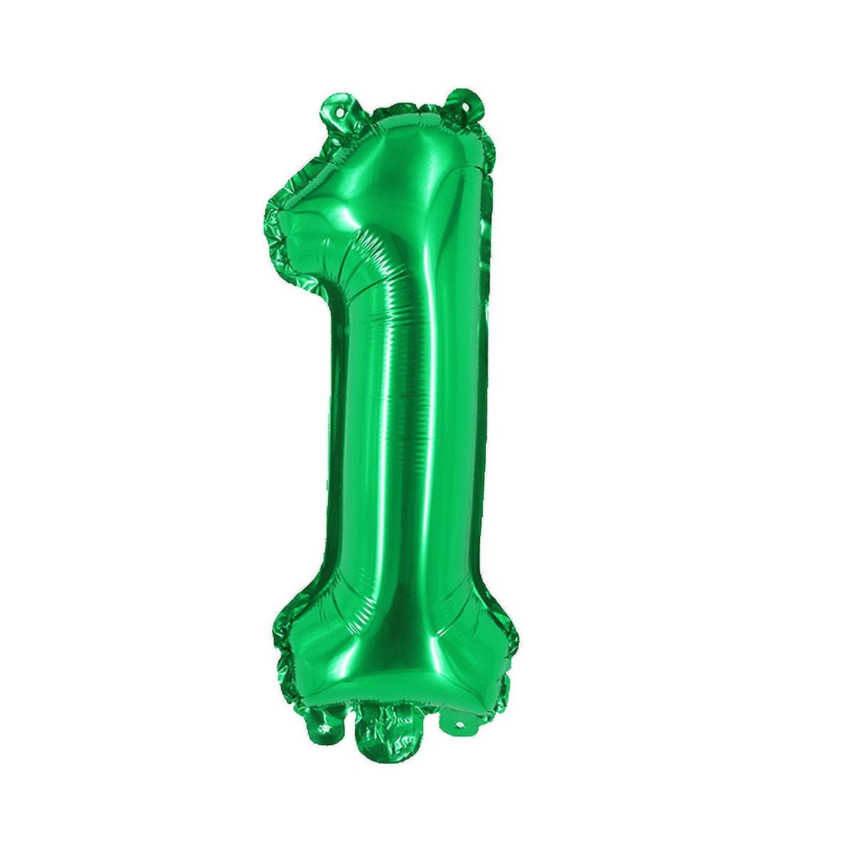 Number One Balloon Green Number 1 Balloon 32" Foil Mylar Green Number Balloon