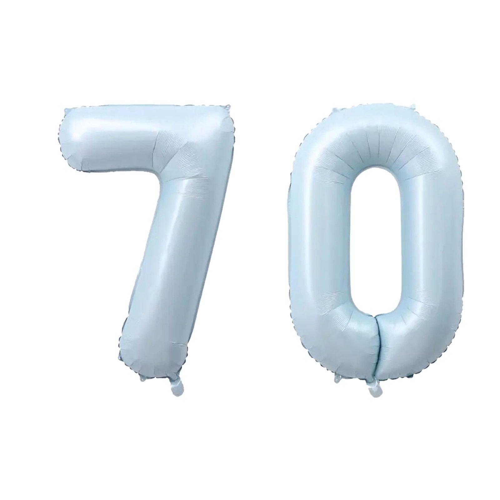 Number Seventy Balloon Pastel Blue Sky Blue Light Blue 32" Large Party Balloon Decoration
