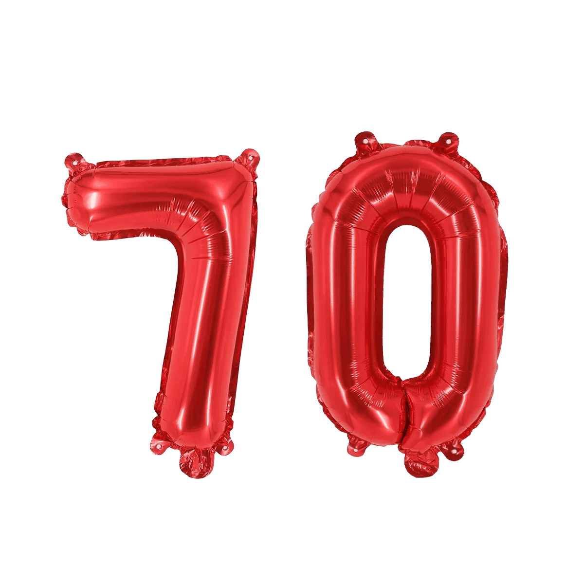 Number Seventy Red Balloon, 32" Foil Mylar, 70th Milestone Party Decoration Balloon
