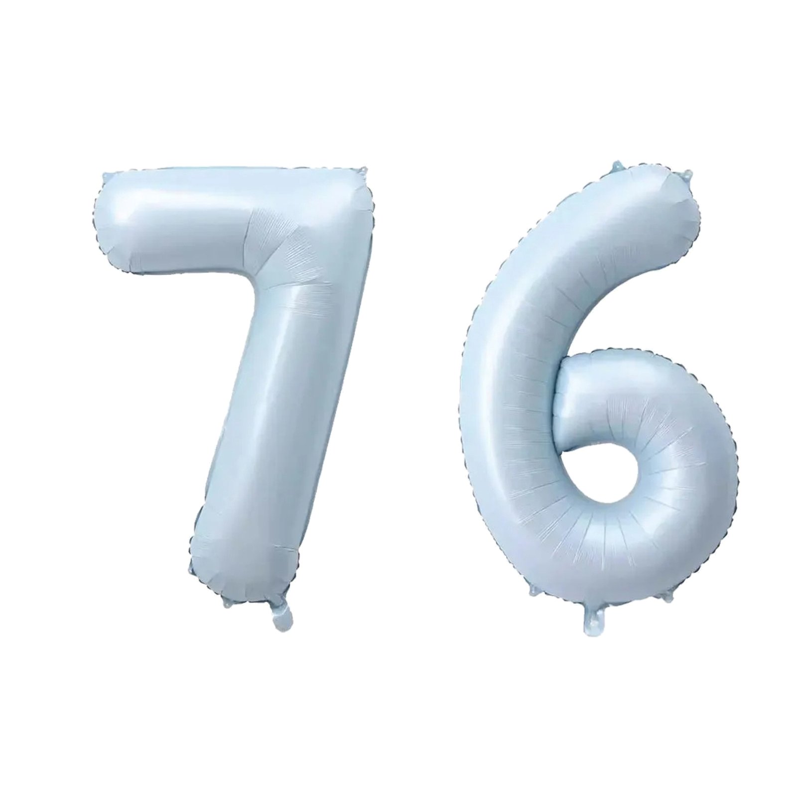 Number Seventy Six Balloon Pastel Blue Sky Blue Light Blue 32" Large Party Balloon Decoration