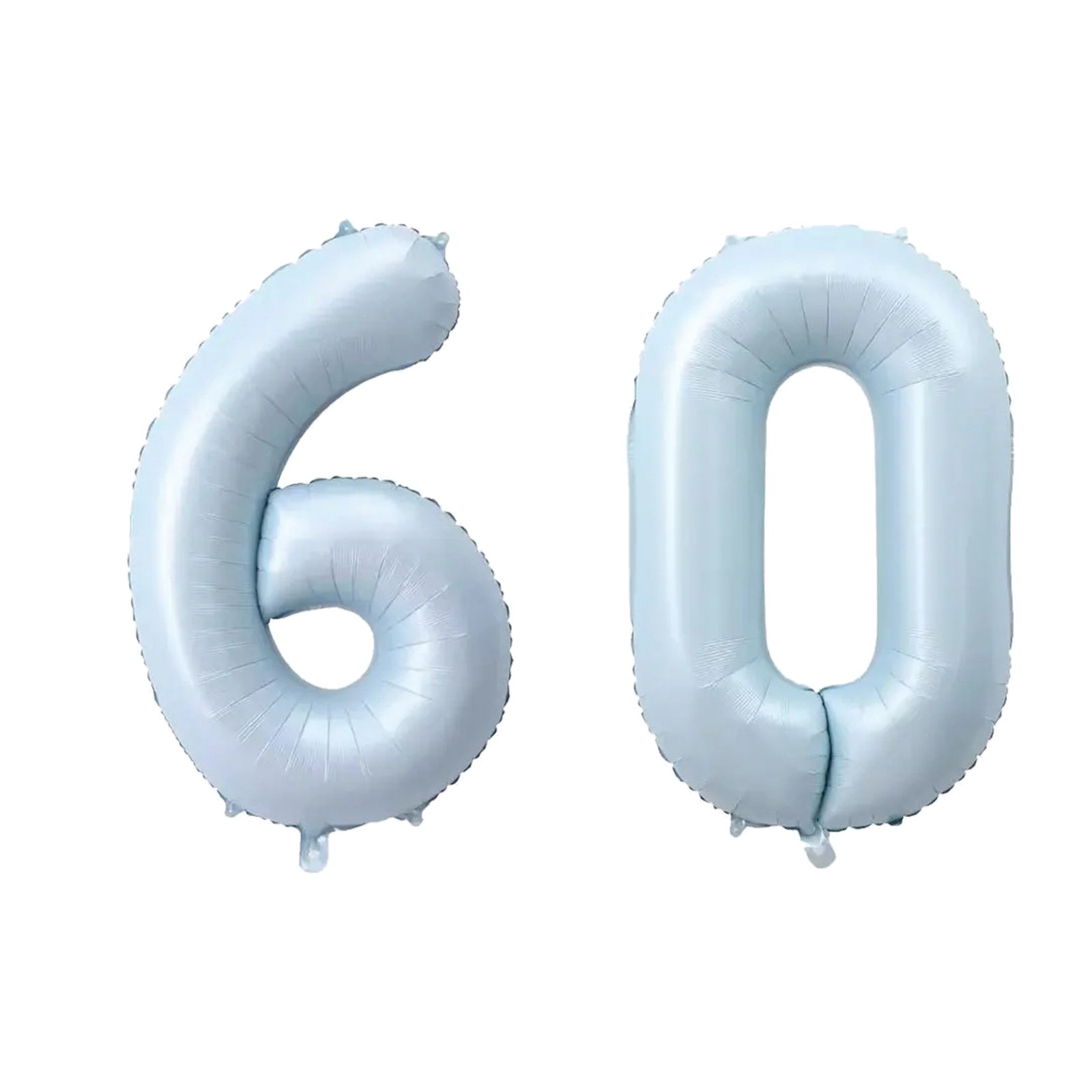 Number Sixty Balloon Pastel Blue Sky Blue Light Blue 32" Large Party Birthday Balloon