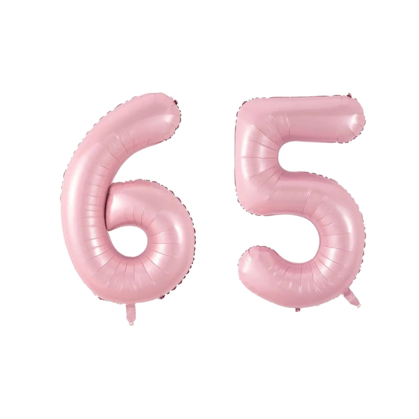 Number Sixty Five Balloon Soft Pastel Pink Number 65 Balloon 32" Large Birthday Balloon