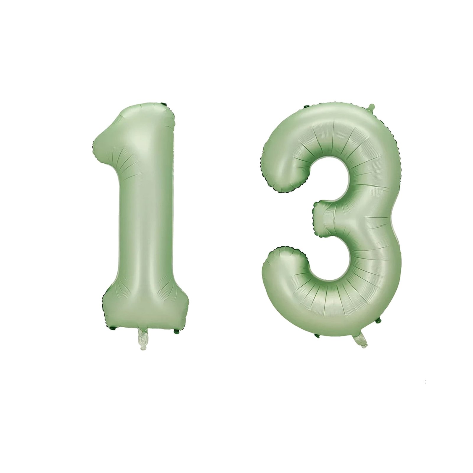 Number Thirteen Balloon Pastel Sage Green Number 13 Balloon 32" Large Party Balloon Decoration