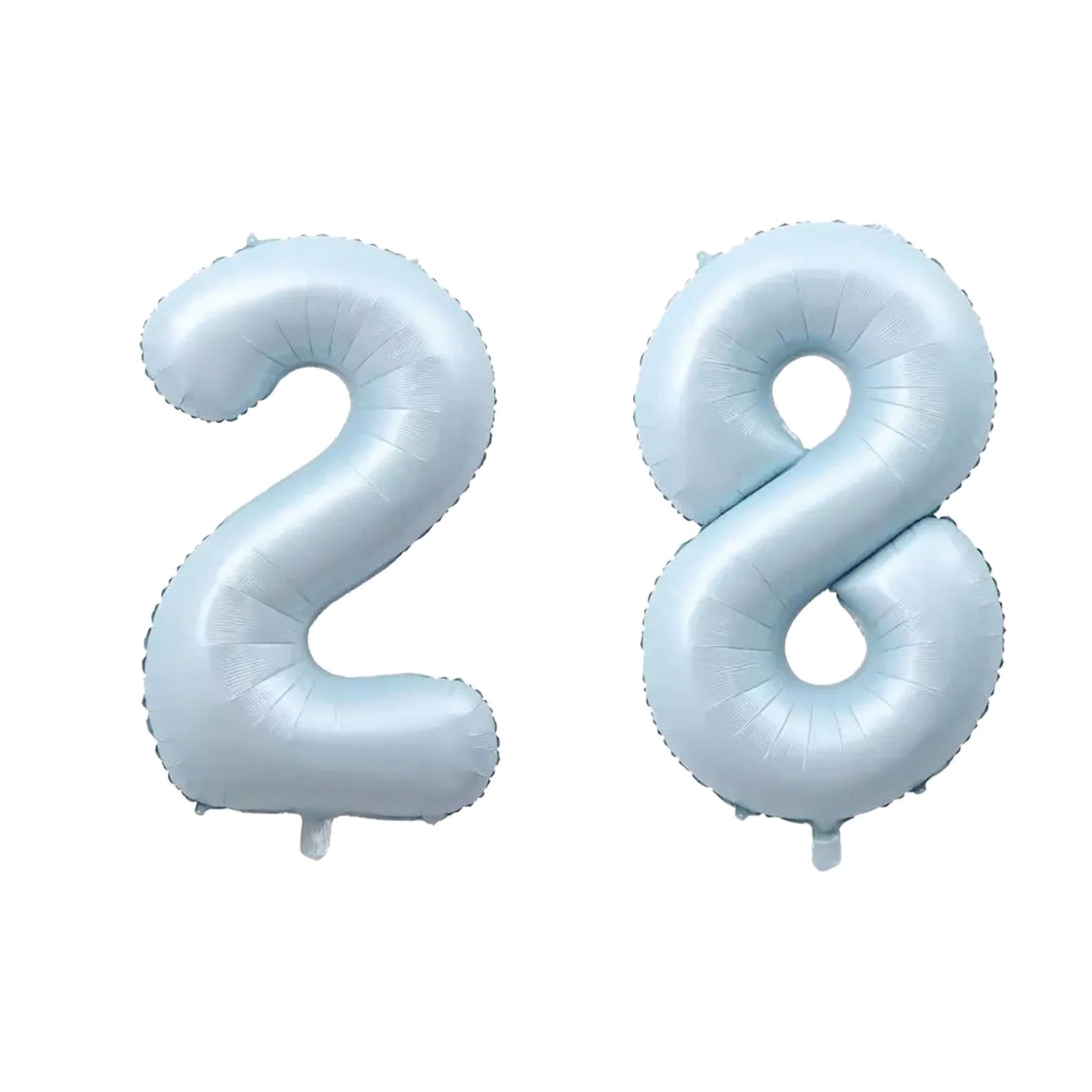 Number Twenty Eight Balloon Pastel Blue Sky Blue Light Blue 32" Large Party Balloon Decoration