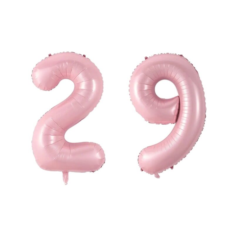 Number Twenty Nine Balloon Soft Pastel Pink Number 29 Balloon 32" Large Event Decoration