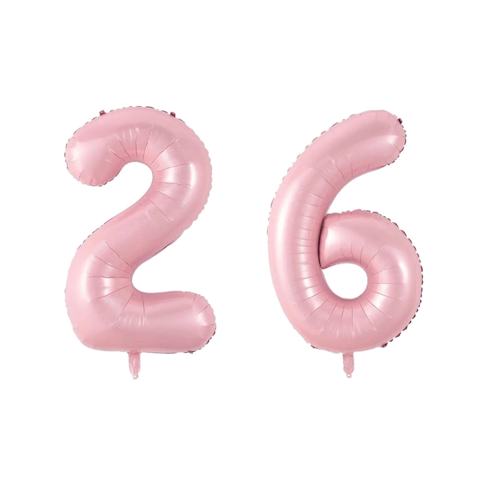 Number Twenty Six Balloon Soft Pastel Pink Number 26 Balloon 32" Large Party Supply