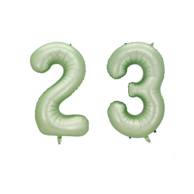 Number Twenty Three Balloon Pastel Sage Green Number 23 Balloon 32" Large Party Milestone Balloon Decoration