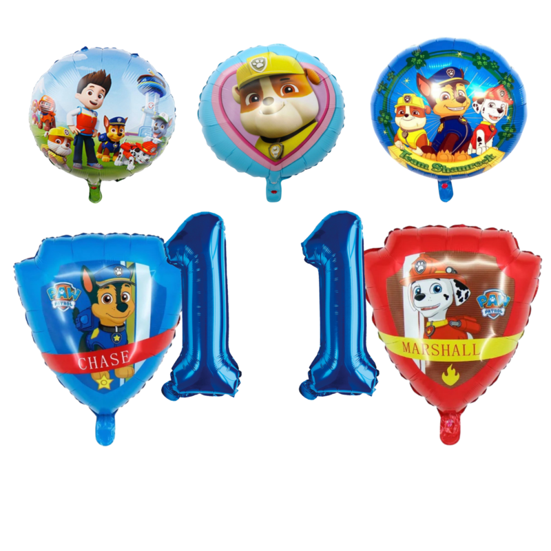 Paw Patrol 11th Birthday Foil Balloon Set Blue Red Kids Party