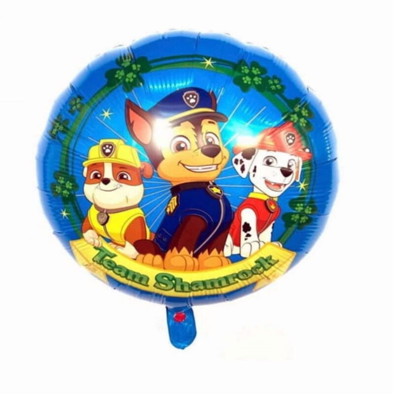 Paw Patrol Chase Marshall 18" Foil Mylar Balloon Kids Birthday Balloons and Paw Patrol Themed Balloon