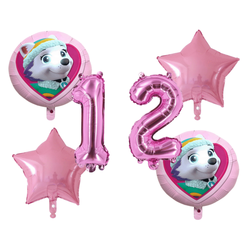 Paw Patrol Skye 12th Birthday Foil Balloon Set Pink Girls Party