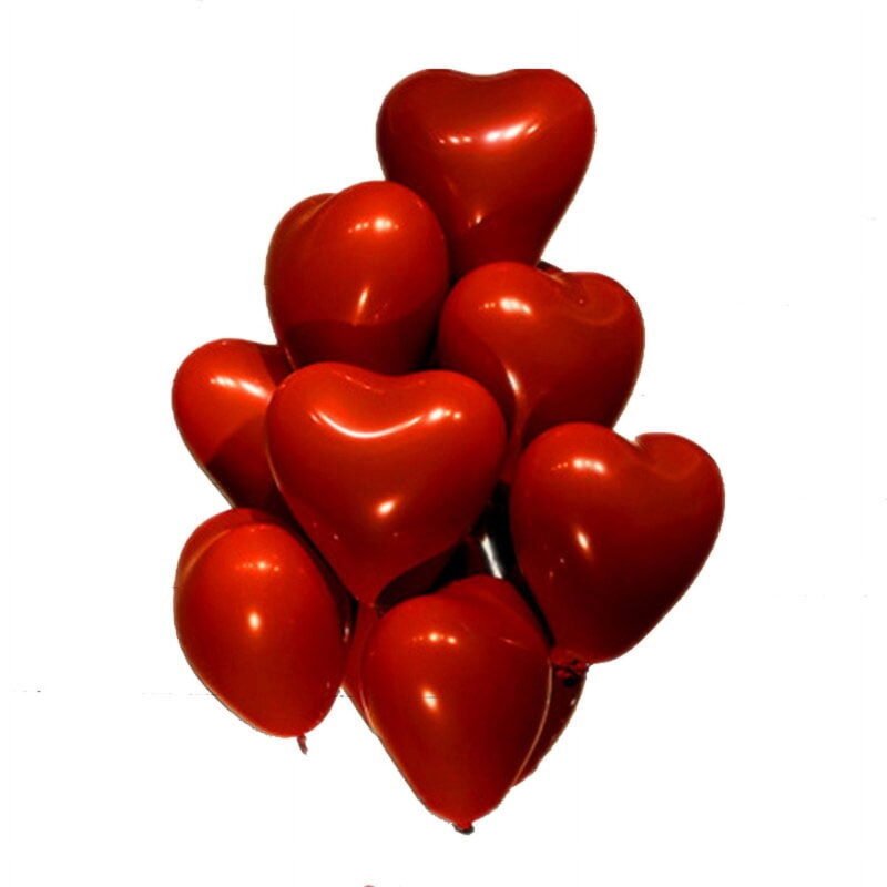 Red Heart Balloons Party Decor, Valentine's Day, Romantic Balloons