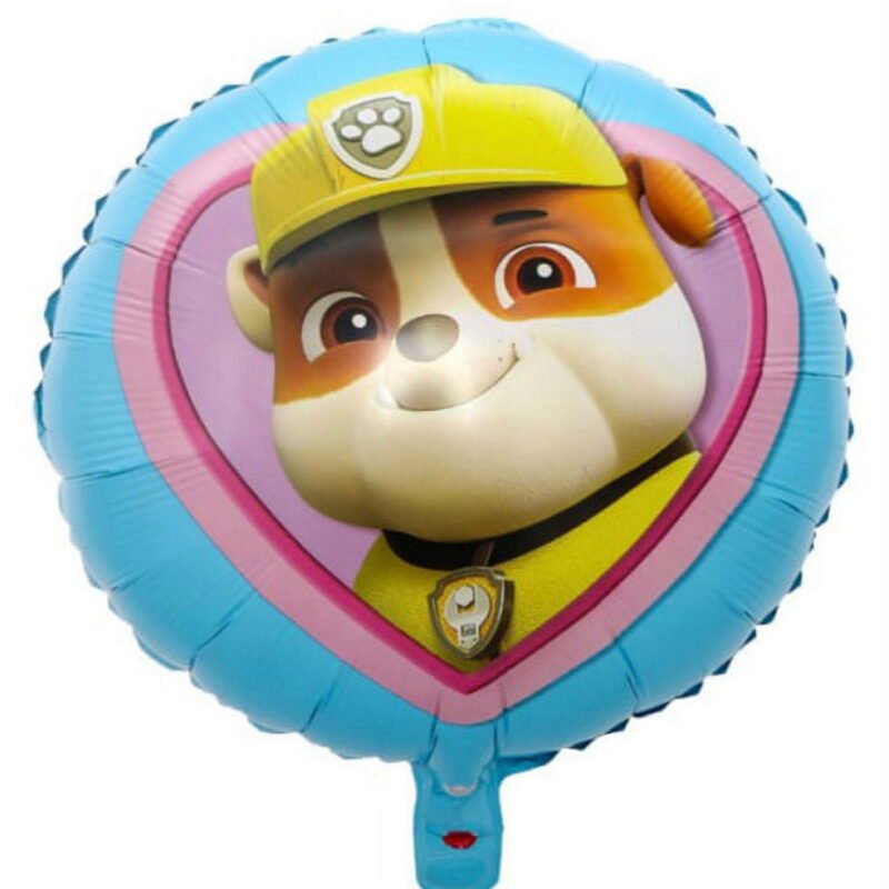 Rubble Character 18" Foil Mylar Balloon Kids Birthday Balloons and Paw Patrol Themed Balloon