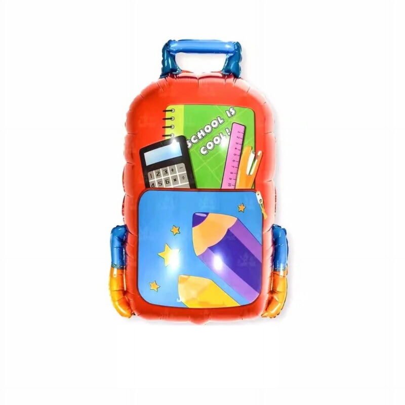School Backpack Shape Foil Balloon Back to School Theme Balloon