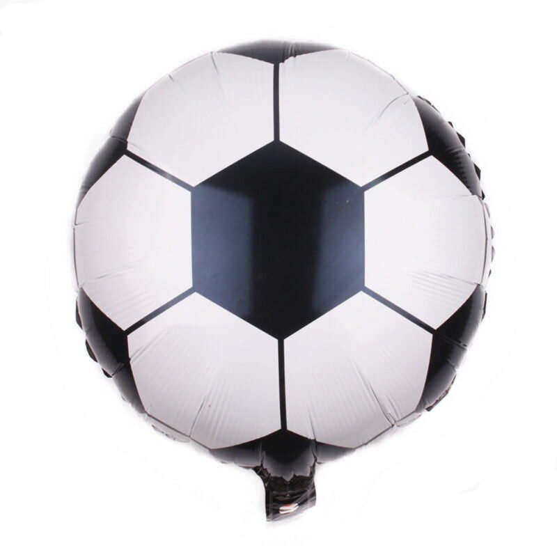 Soccer Shape Balloon - Mylar Sports Game Soccer Foil Rounded Balloon
