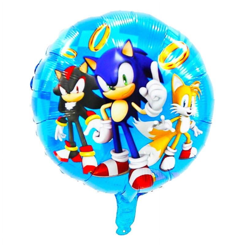 Sonic Character 18" Foil Mylar Balloon - A Fun Addition to Kids Birthday and Sonic Party Decorations