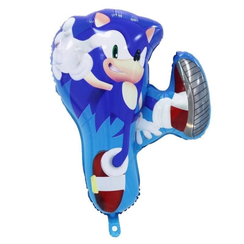 Large Character Shape for Kids Birthday and Sonic Themed Parties Foil Mylar Balloon