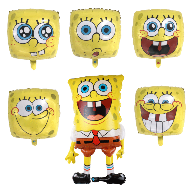 SpongeBob SquarePants Foil Balloons Party Set Birthday Yellow Kids