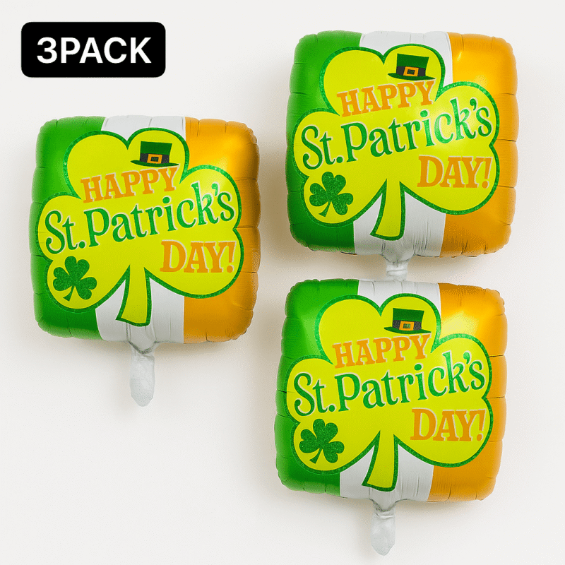 St. Patrick's Day Balloon Happy St. Patrick's Day Foil Mylar Balloon Celebration Balloon